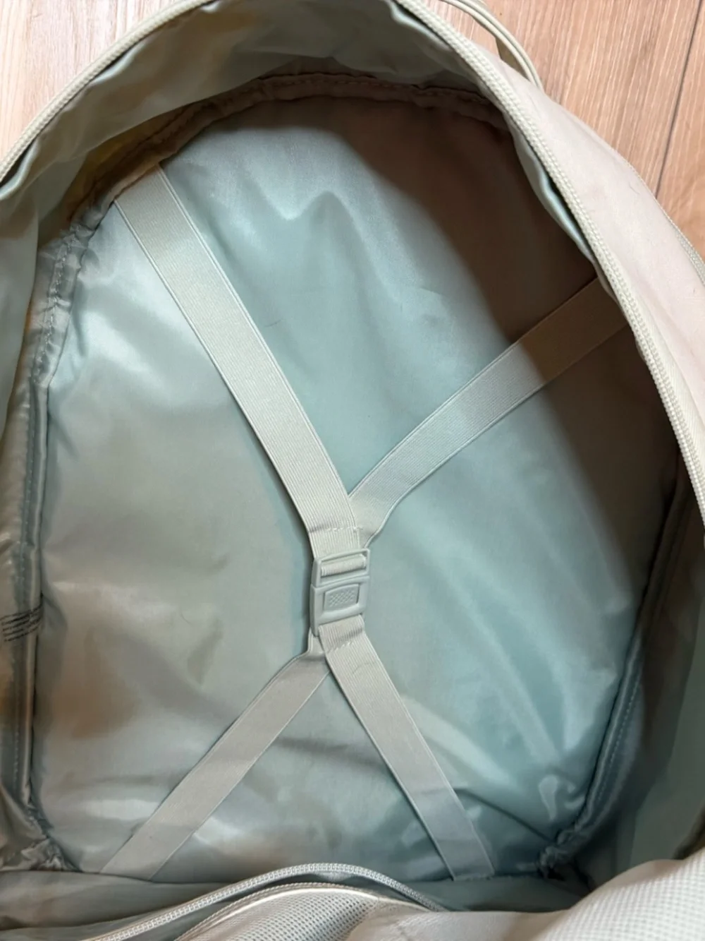 BEIS Backpack Pale Green Travel Laptop School Bag Neutral Everyday - Picture 8 of 9